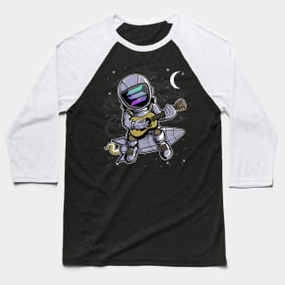 Astronaut Guitar Solana SOL Coin To The Moon Crypto Token Cryptocurrency Blockchain Wallet Birthday Gift For Men Women Kids Baseball T-Shirt